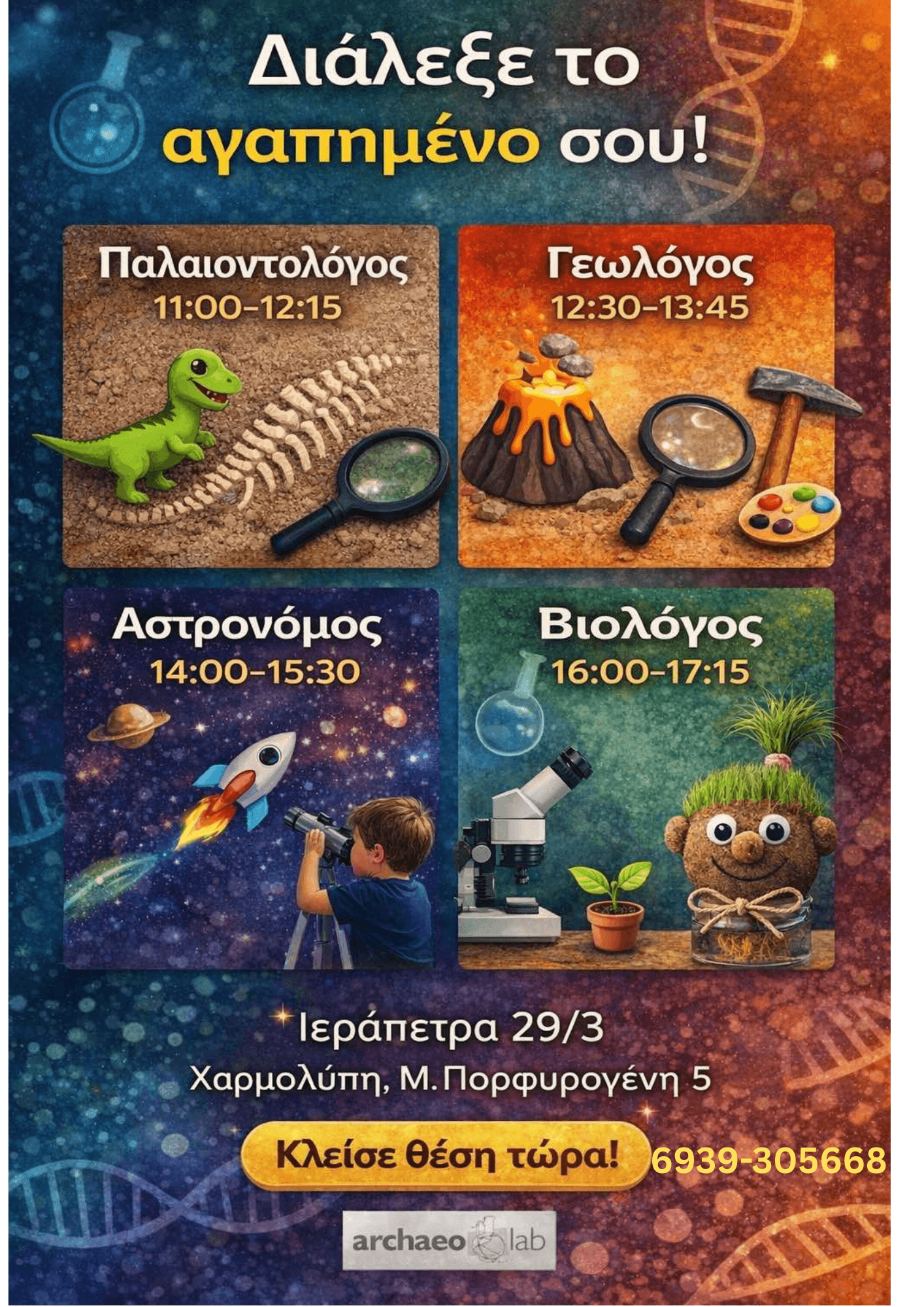 Science Workshop - Κυριακή 29/3/2026